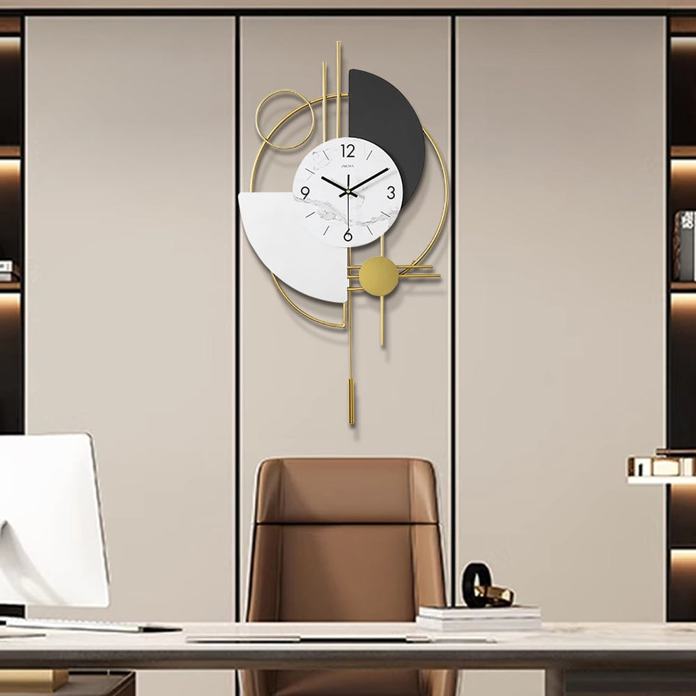 HMR - Modern 3D Round Wall Clock