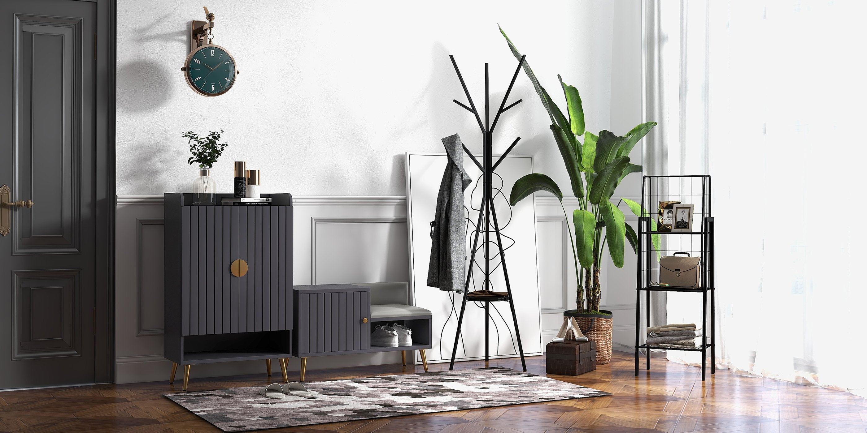 HMR - Modern Double-Sided Wall Clock