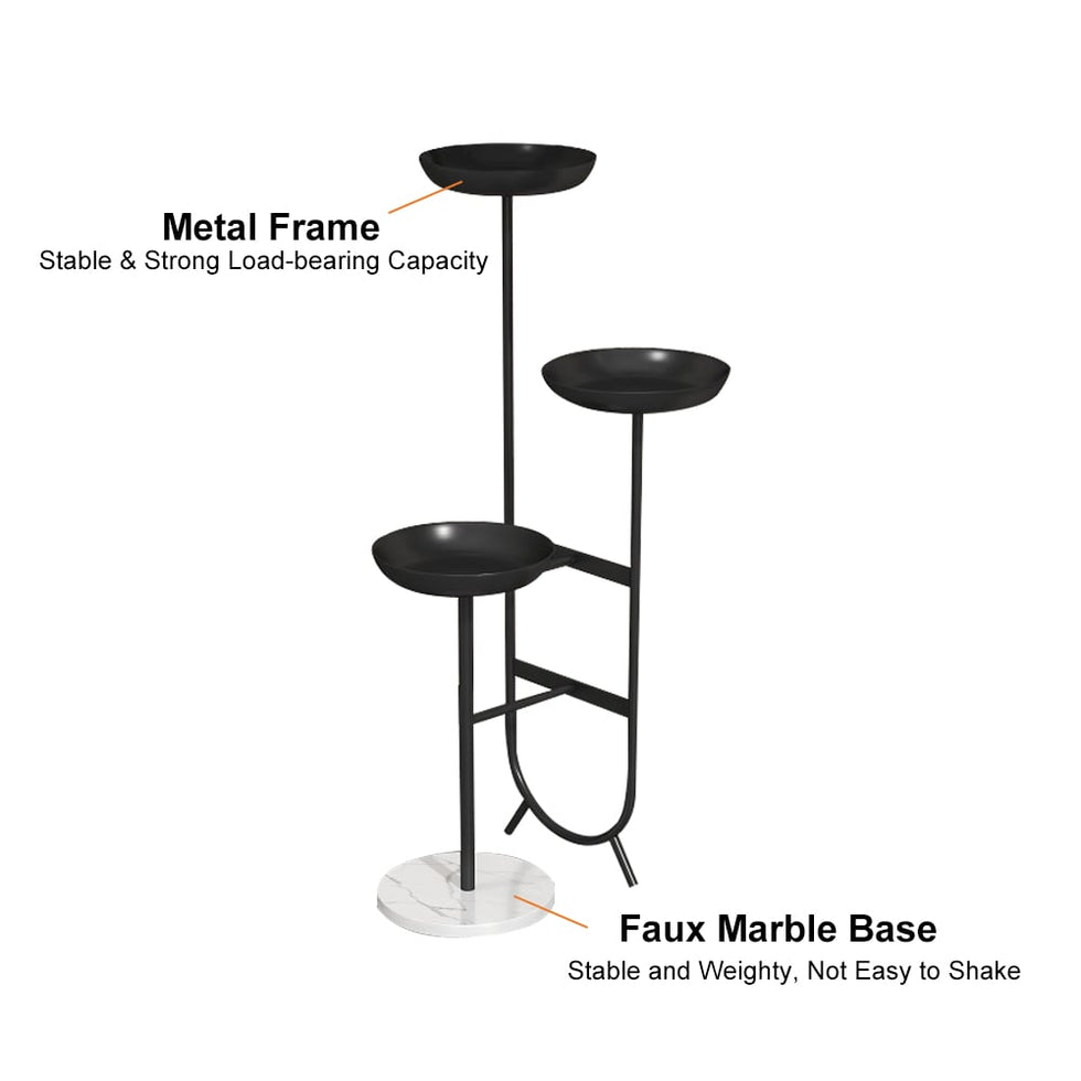 HMR - Chic Unique Shaped Metal Standing Plant Stand