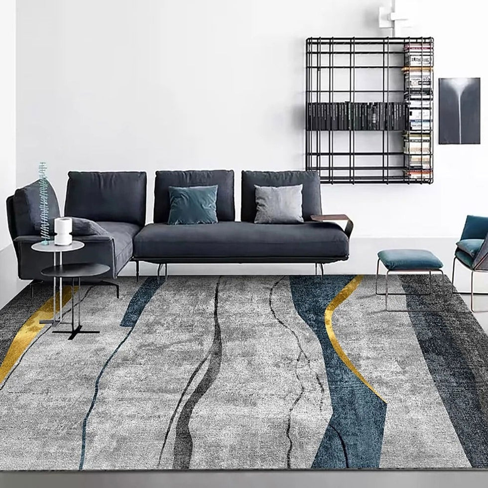 HMR - Modern Abstract 5' x 7' Rectangle Area Rug