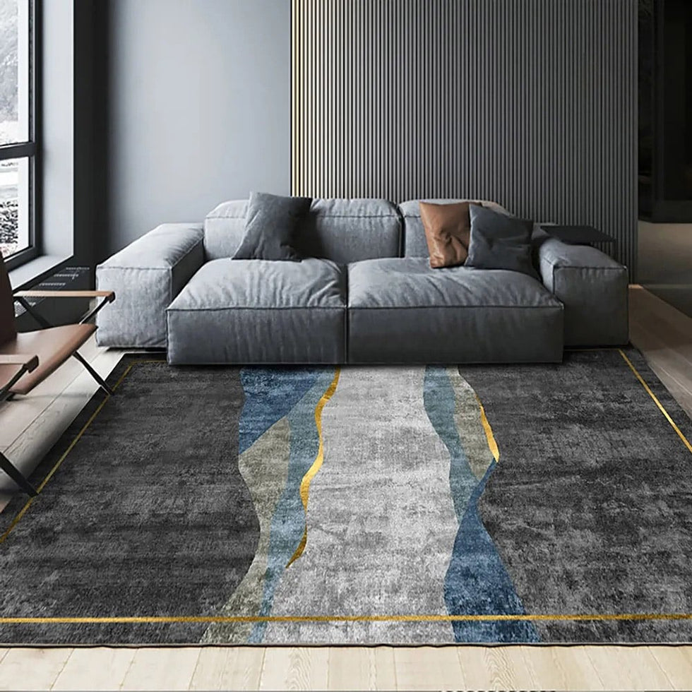 HMR - Modern Abstract 5' x 7' Rectangle Area Rug