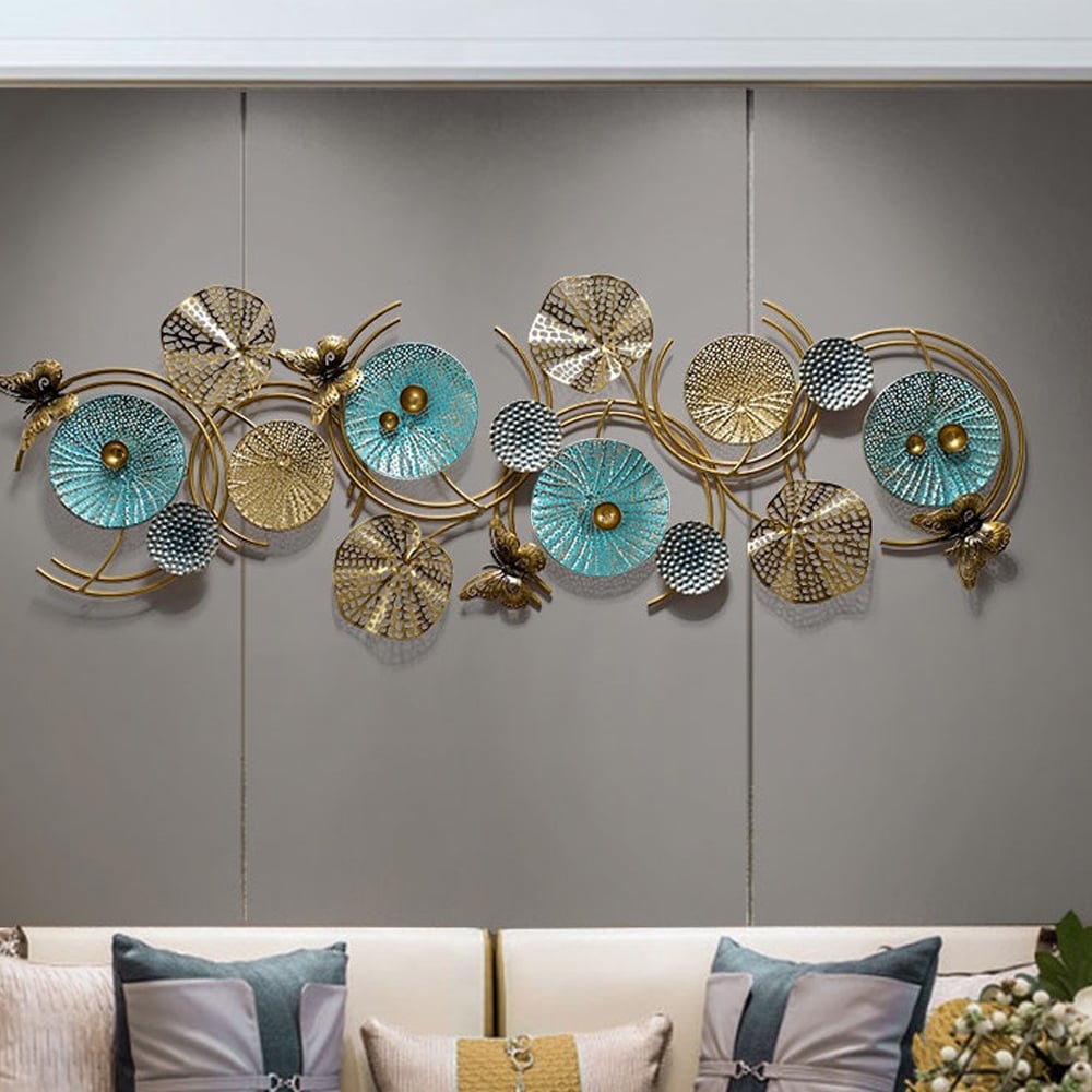 HMR - 3D Lotus Leaves Wall Decor