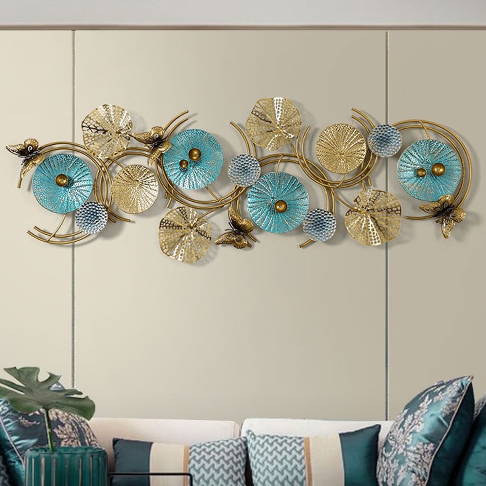 HMR - 3D Lotus Leaves Wall Decor