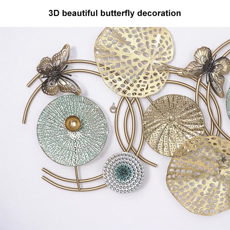 HMR - 3D Lotus Leaves Wall Decor