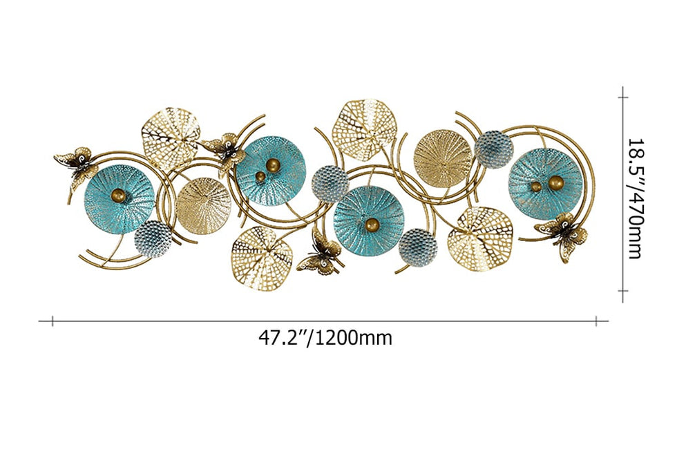 HMR - 3D Lotus Leaves Wall Decor