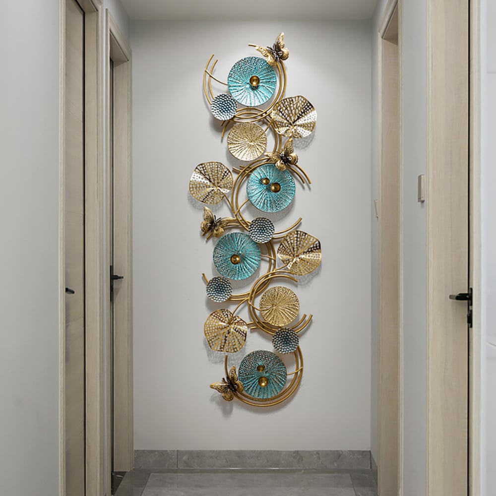 HMR - 3D Lotus Leaves Wall Decor