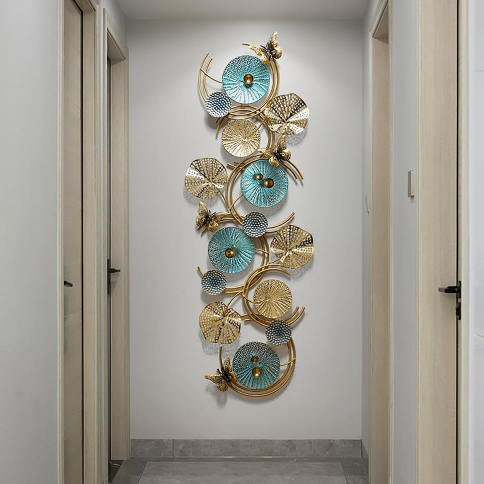 HMR - 3D Lotus Leaves Wall Decor