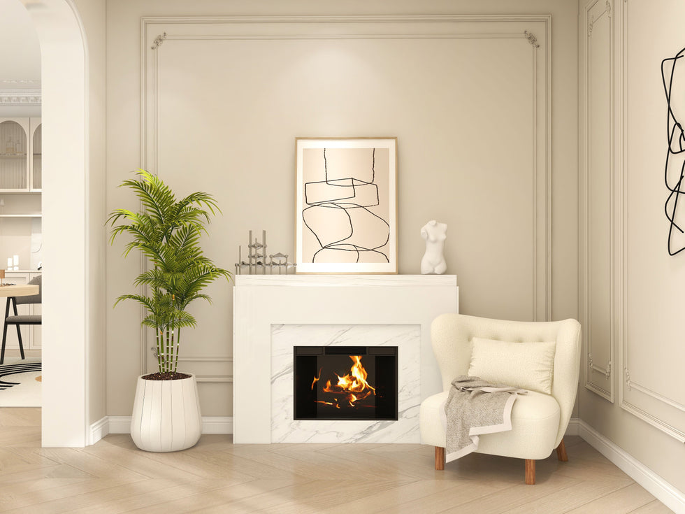 HMR - 3D Metal Wall Home Art in Black