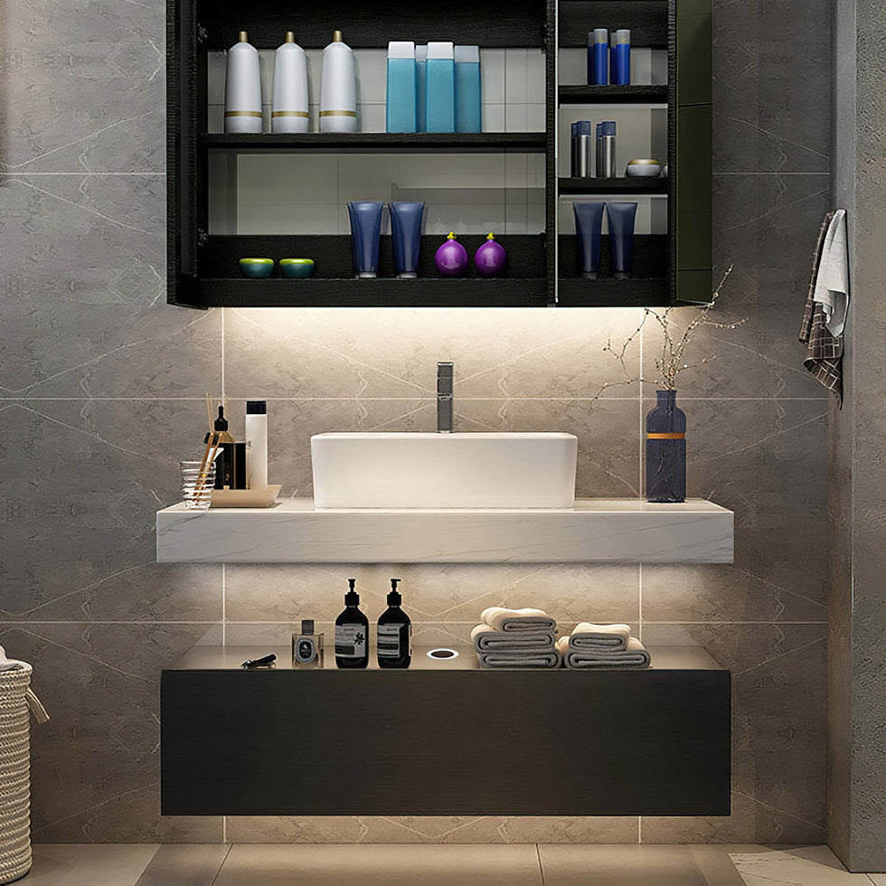 HMR - Modern 39" Bathroom Vanity Set with Sink