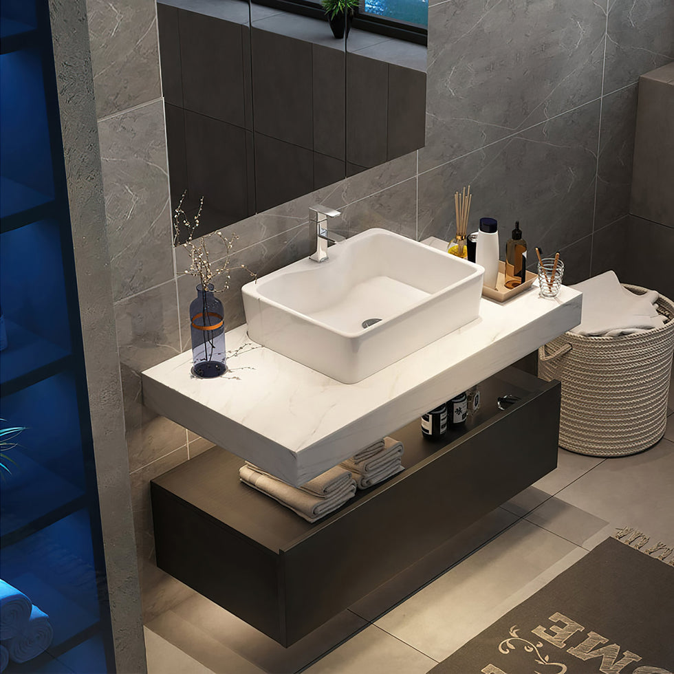 HMR - Modern 39" Bathroom Vanity Set with Sink