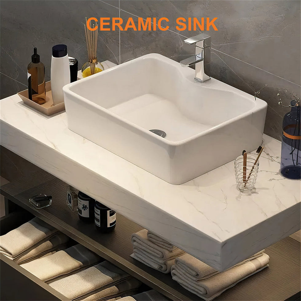 HMR - Modern 39" Bathroom Vanity Set with Sink