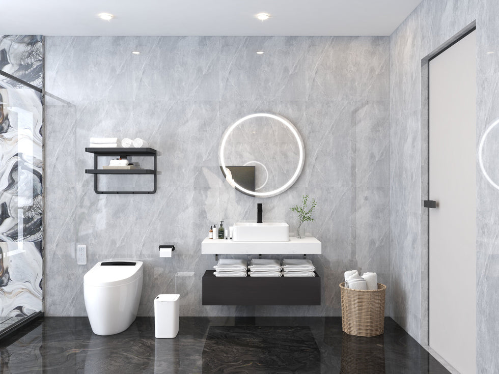 HMR - Modern 39" Bathroom Vanity Set with Sink