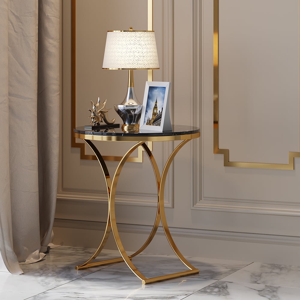 HMR - Modern Luxurious Round Side Table