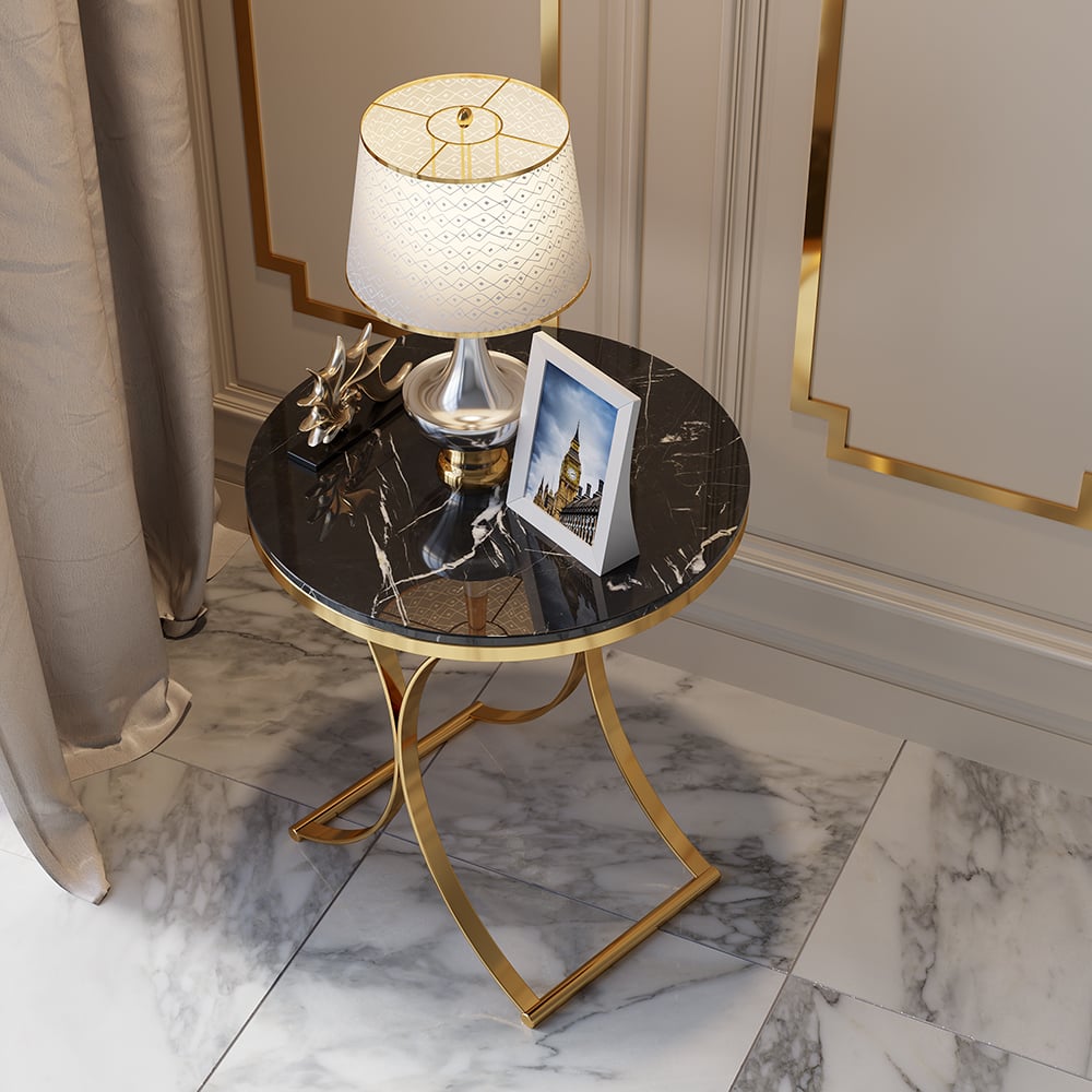 HMR - Modern Luxurious Round Side Table
