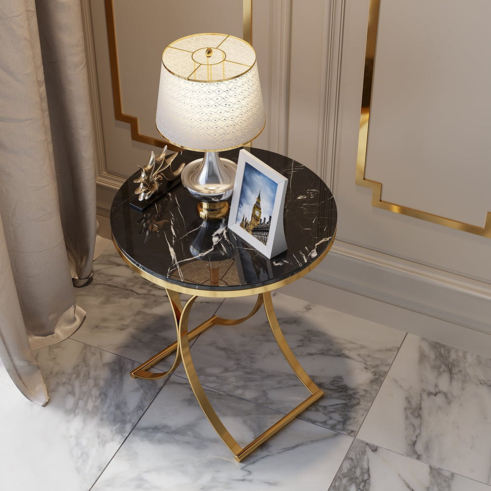 HMR - Modern Luxurious Round Side Table