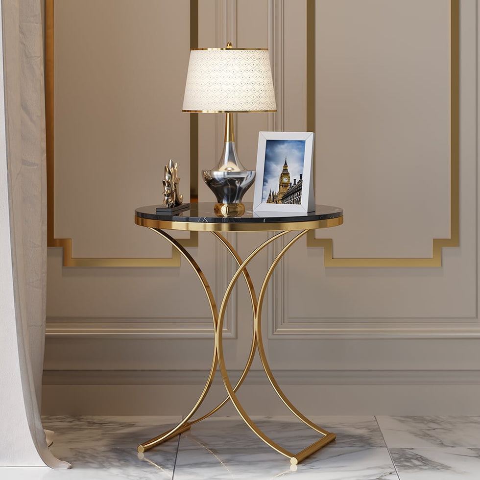 HMR - Modern Luxurious Round Side Table