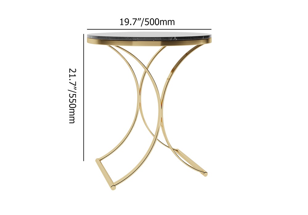 HMR - Modern Luxurious Round Side Table