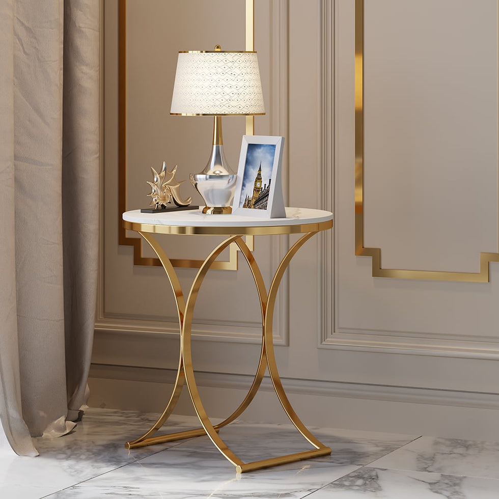 HMR - Modern Luxurious Round Side Table