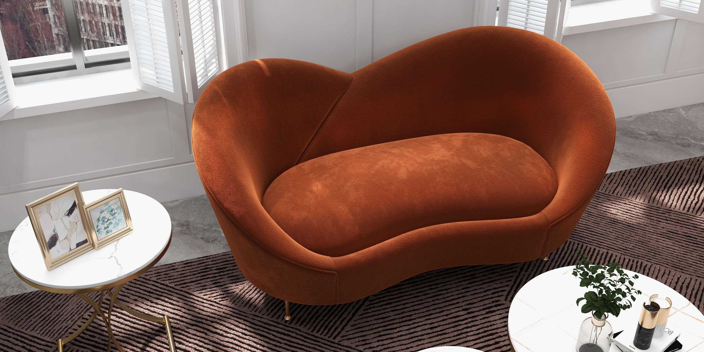 HMR - Modern Luxurious Round Side Table