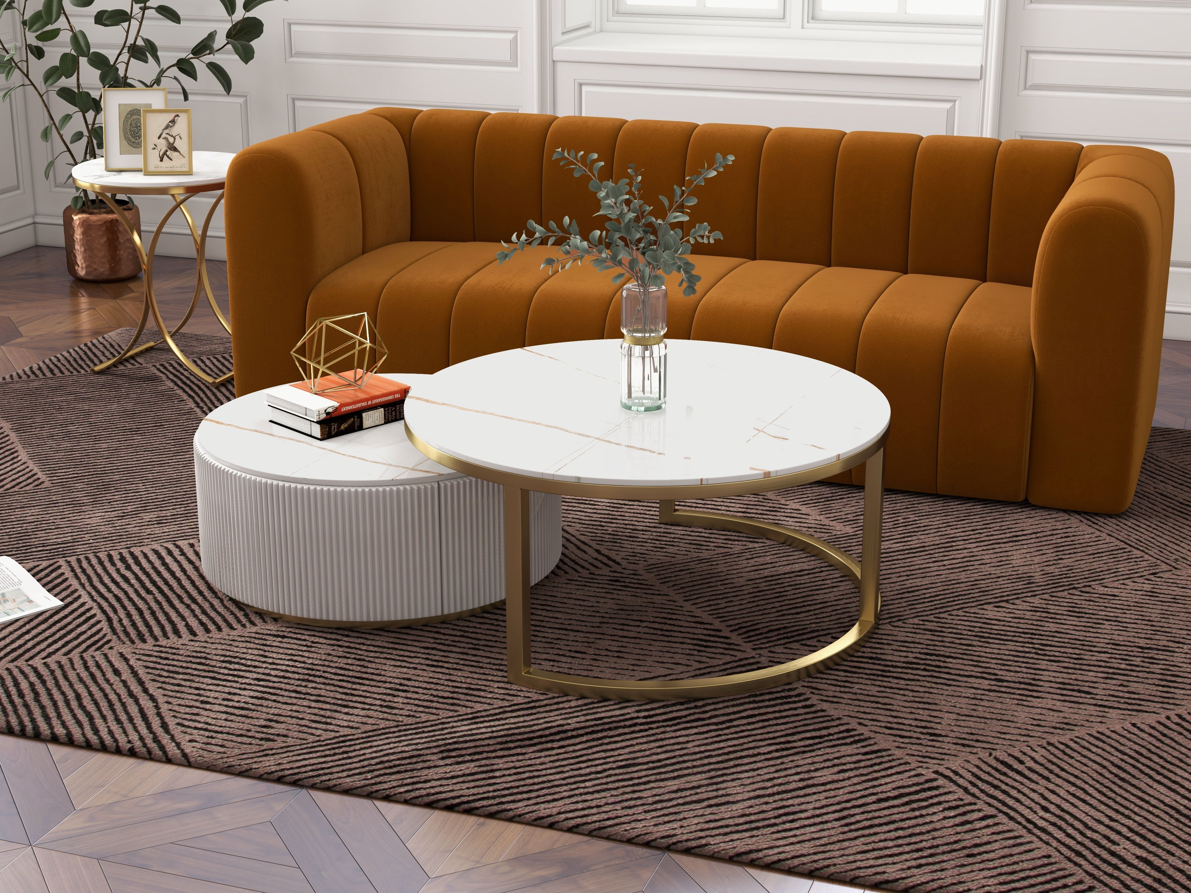 HMR - Modern Luxurious Round Side Table