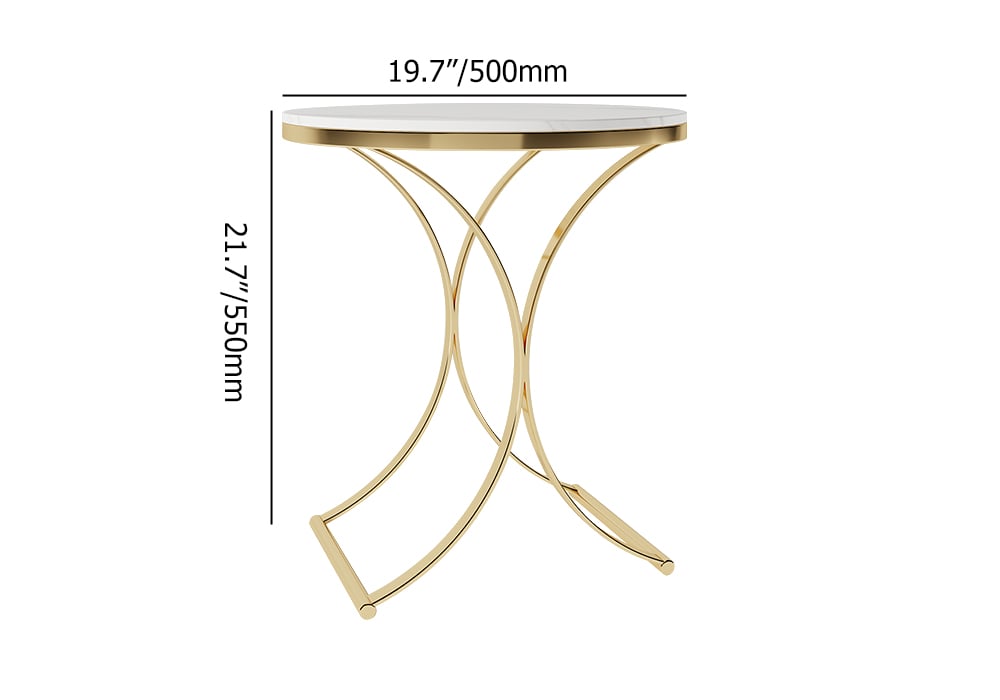 HMR - Modern Luxurious Round Side Table