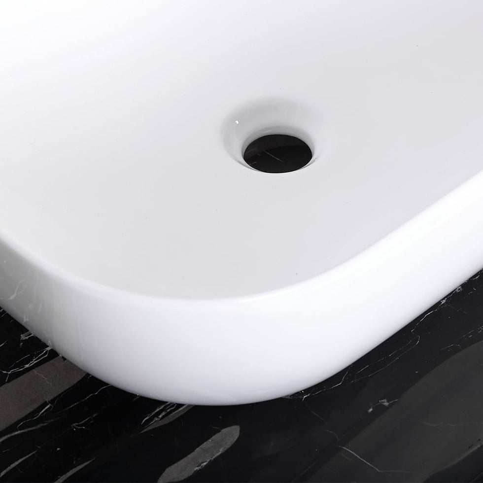 HMR - Modern 60" Floating Bathroom Vanity Set with Double Sinks