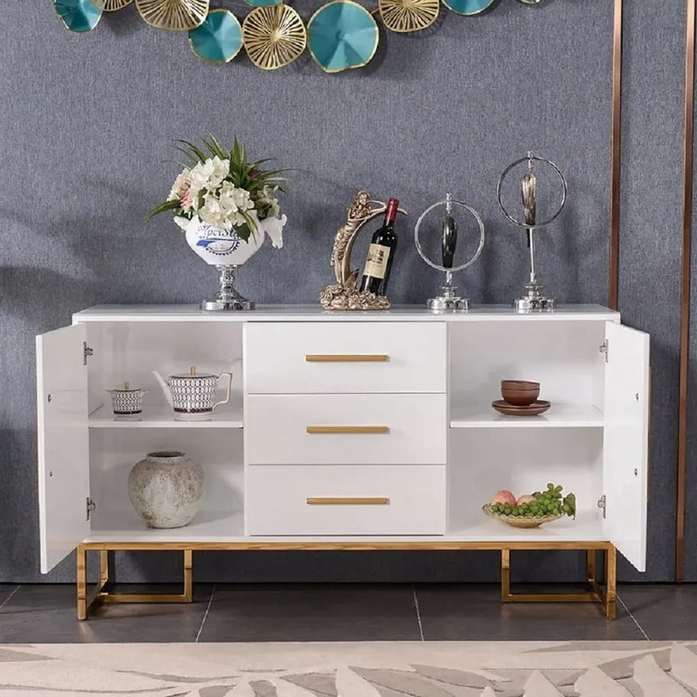 HMR - Stovf Series Modern 59" Sideboard Buffet with Drawers
