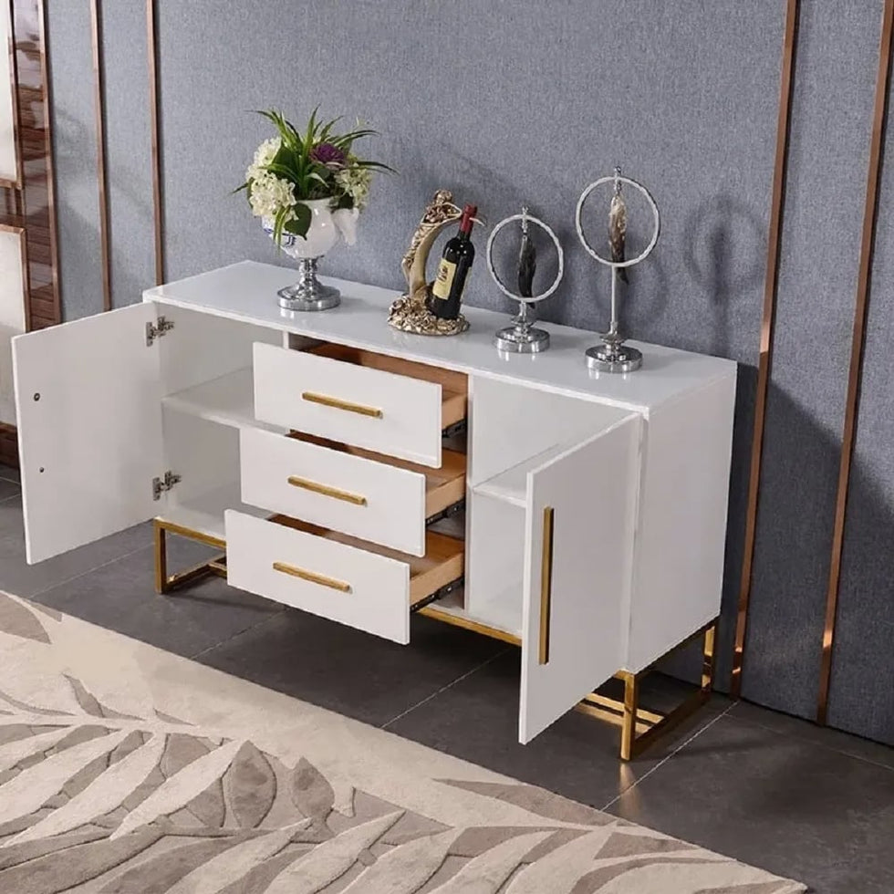 HMR - Stovf Series Modern 59" Sideboard Buffet with Drawers