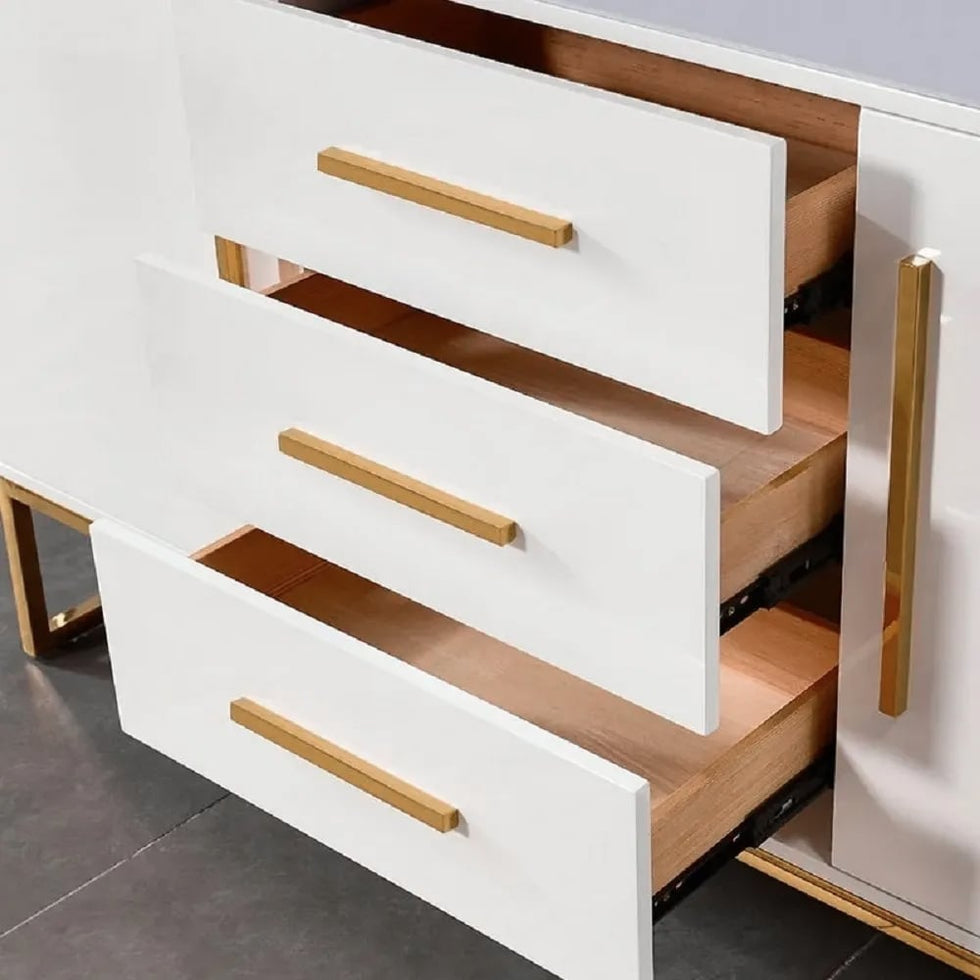 HMR - Stovf Series Modern 59" Sideboard Buffet with Drawers