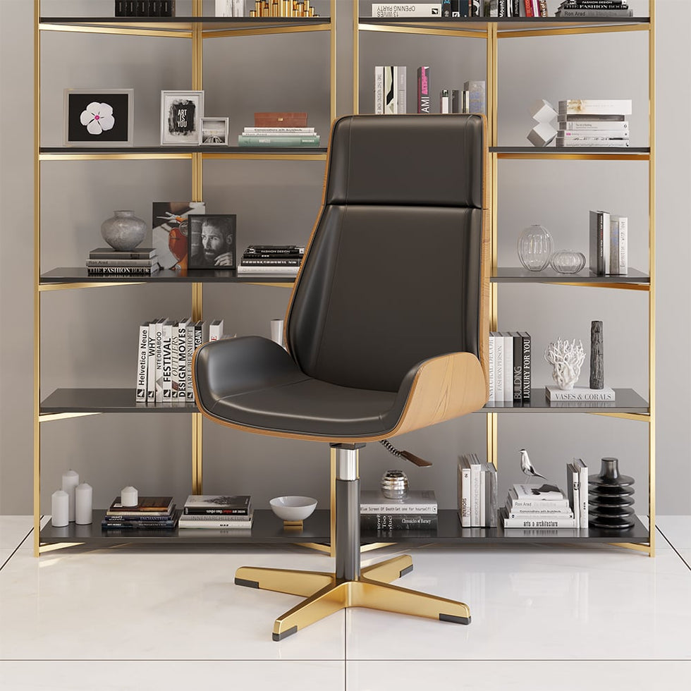 HMR - Modern Home Office Chair with Upholstered High Back