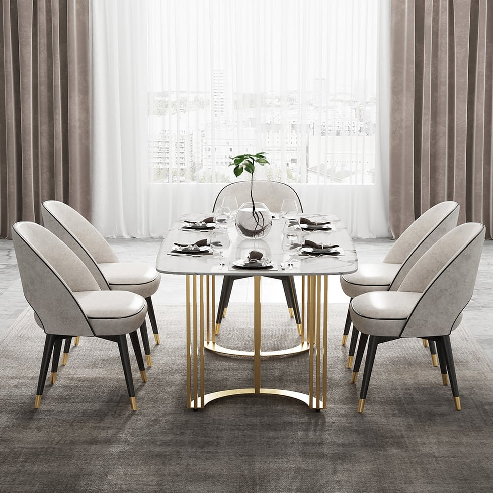HMR - Modern 63" Rectangle Dining Table for 4-6 People