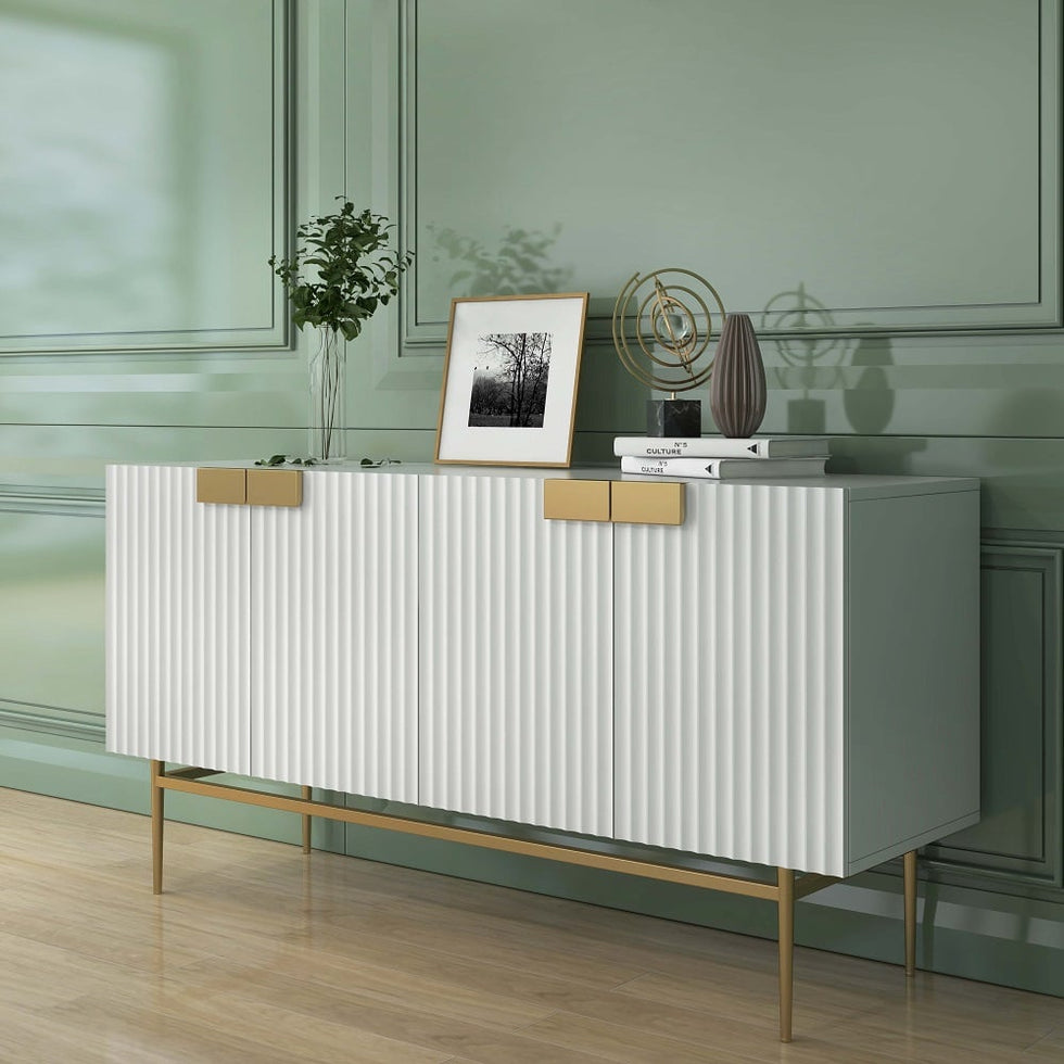 HMR - Twixer 59" Sideboard Buffet with Doors and Storage