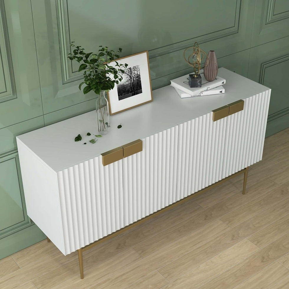 HMR - Twixer 59" Sideboard Buffet with Doors and Storage
