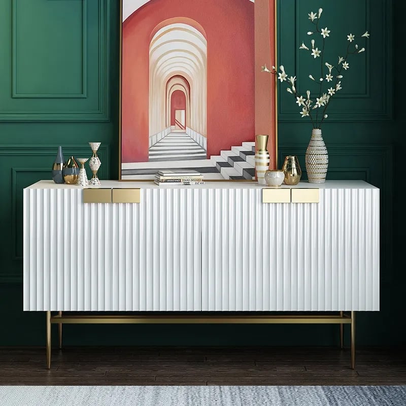 HMR - Twixer 59" Sideboard Buffet with Doors and Storage
