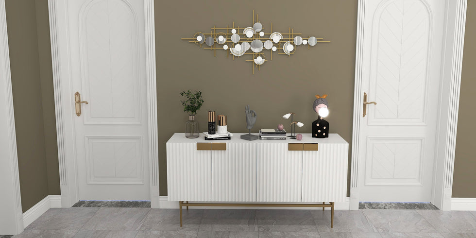 HMR - Twixer 59" Sideboard Buffet with Doors and Storage