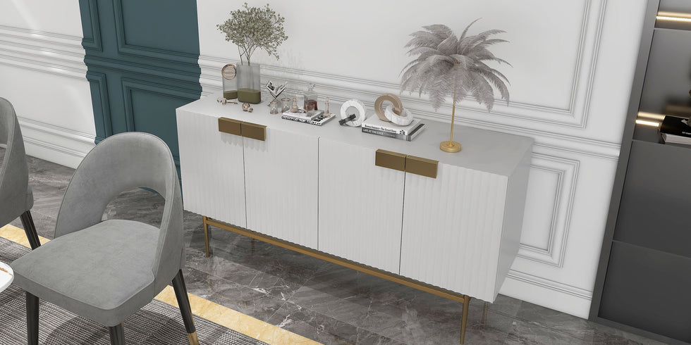 HMR - Twixer 59" Sideboard Buffet with Doors and Storage