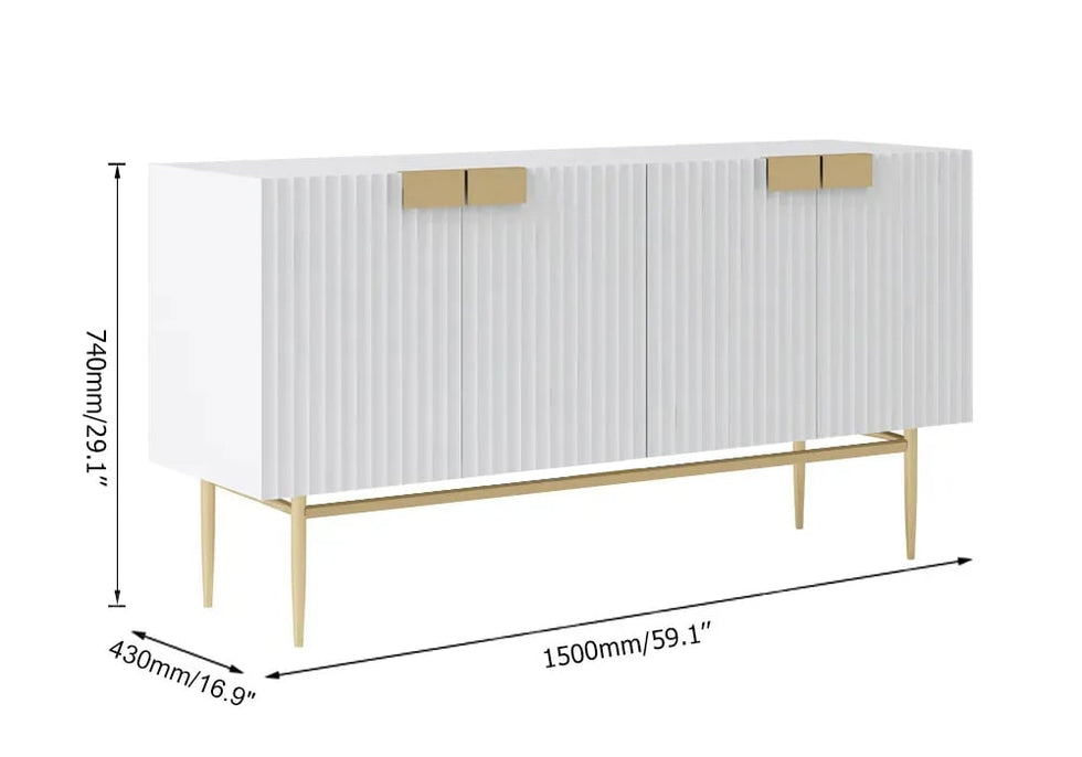HMR - Twixer 59" Sideboard Buffet with Doors and Storage