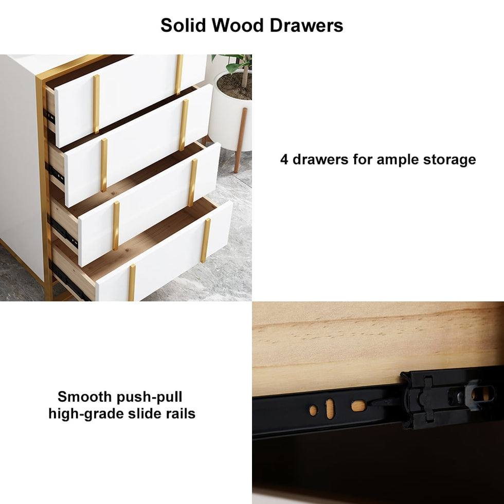 HMR - Rimh Series Modern Chest with 4 Drawers