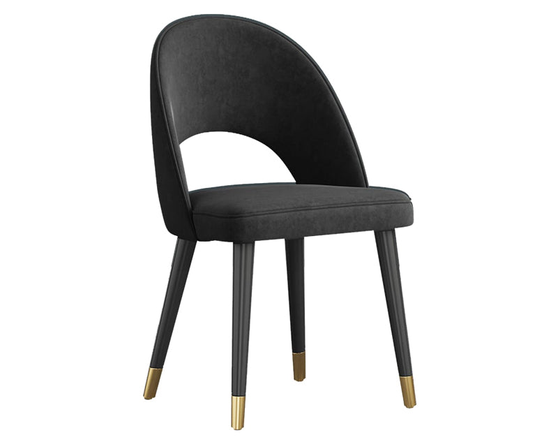 HMR - Modern Dining Chairs with Velvet Upholstery (Set of 2)