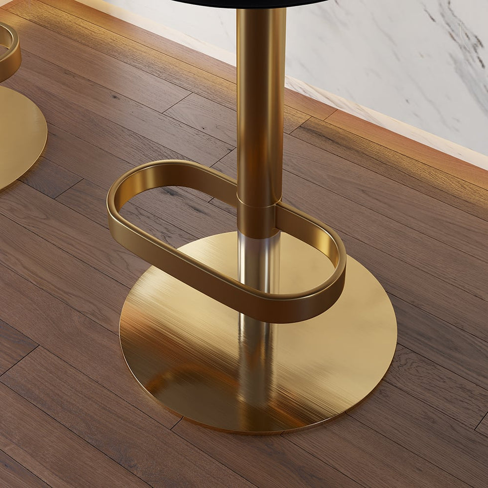 HMR - Affordable Luxury Modern Adjustable Swivel Bar Stools with Velvet Upholstery