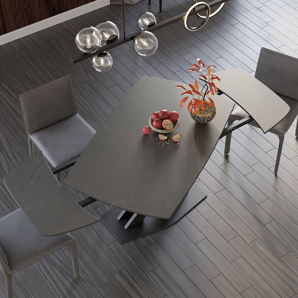 HMR - 71" Modern Extendable Dining Table for 4-6 People