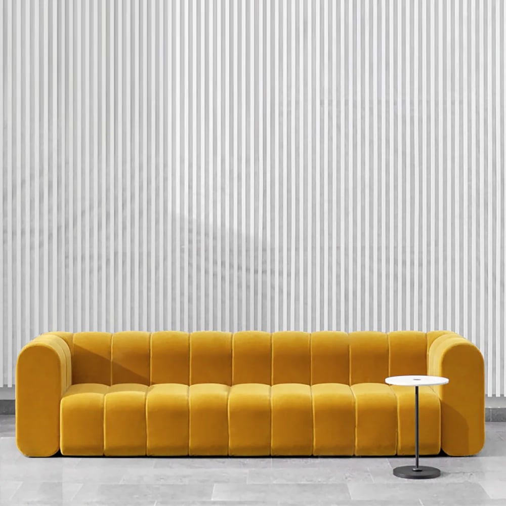 HMR - Modern 3-Seater Sofa with Corduroy Upholstered
