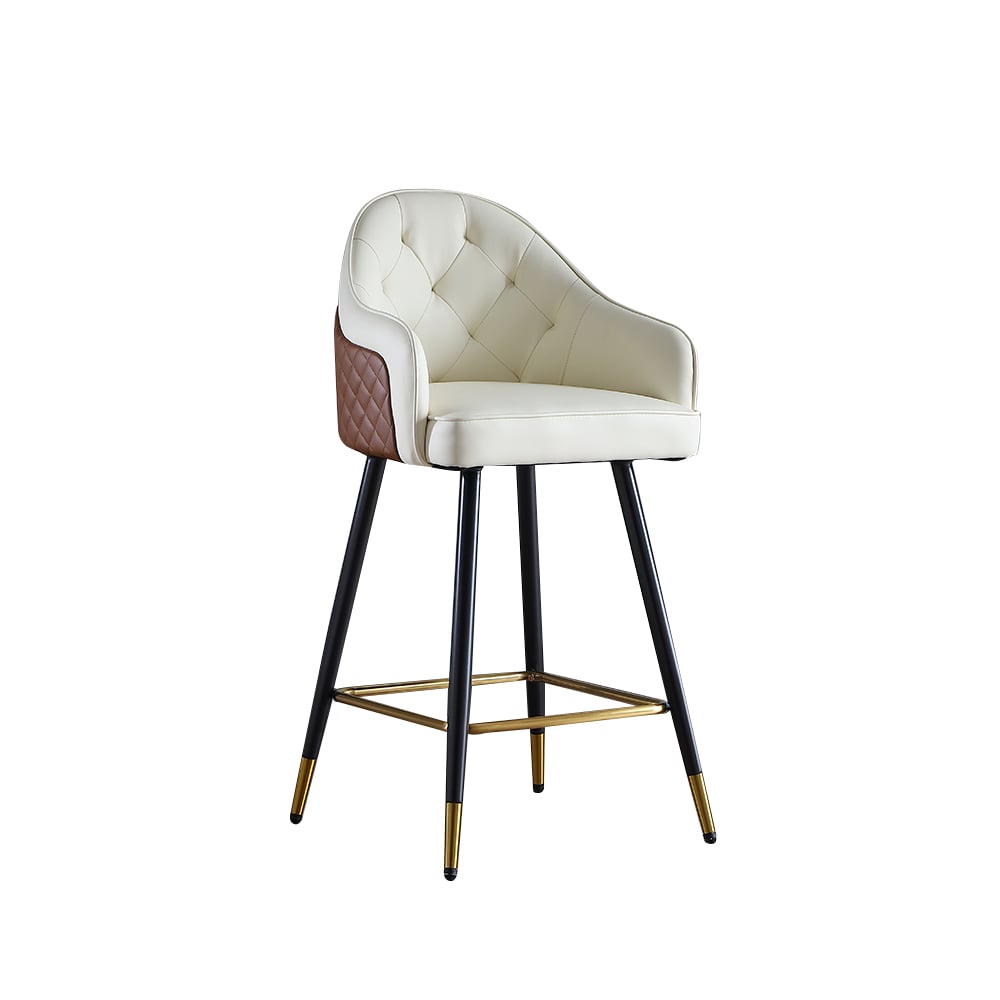 HMR - Modern Counter Stools with PU Leather Upholstery