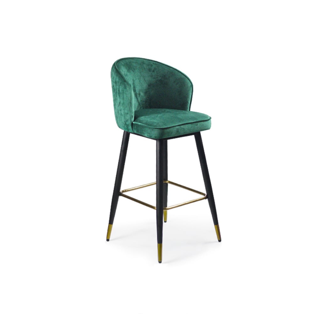HMR - Modern Bar Stools with Velvet Upholstery
