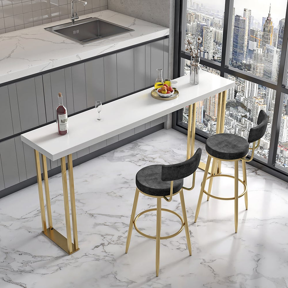 HMR - Affordable Luxury Modern Velvet Upholstered Bar Stools
