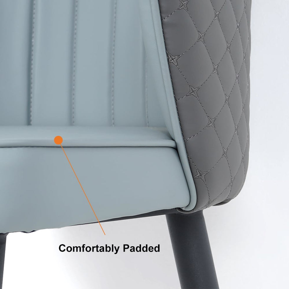 HMR - Modern Bar Stools with PU Leather Upholstery