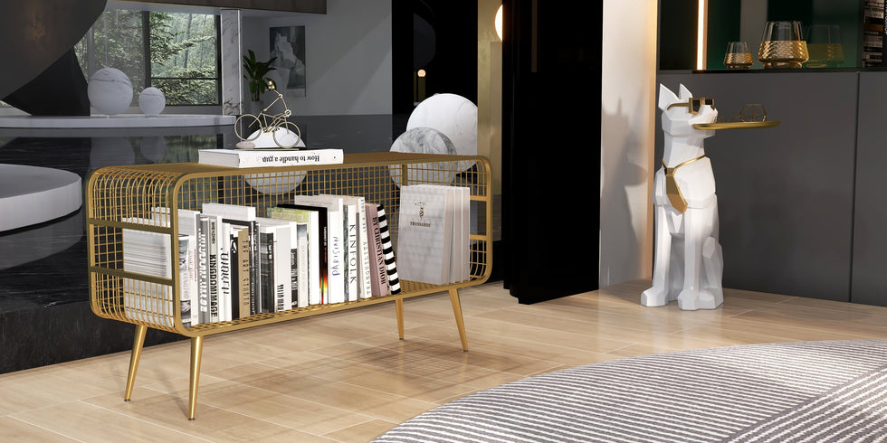 HMR - Dog Sculpture Resin Side Table with Tray Top & Tissue Box