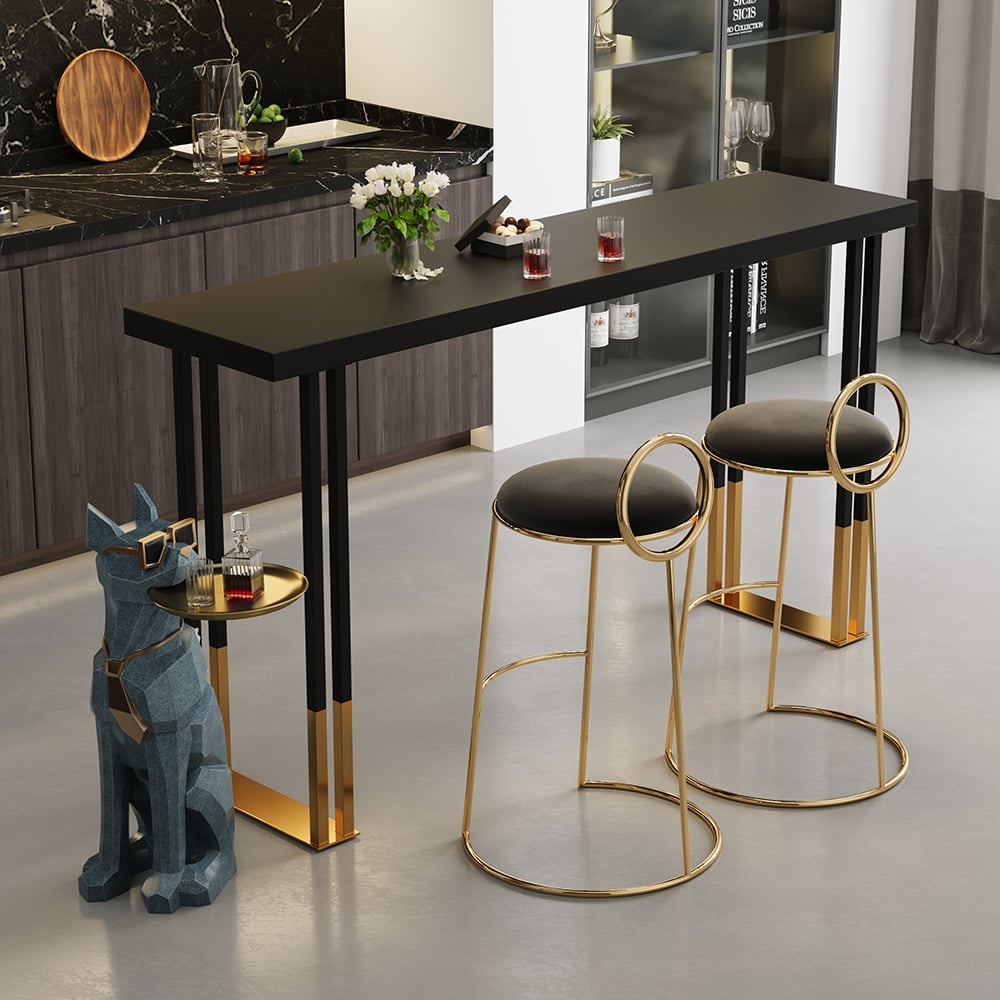 HMR - Dog Sculpture Resin Side Table with Tray Top & Tissue Box