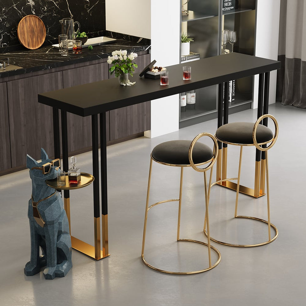 HMR - Dog Sculpture Resin Side Table with Tray Top & Tissue Box