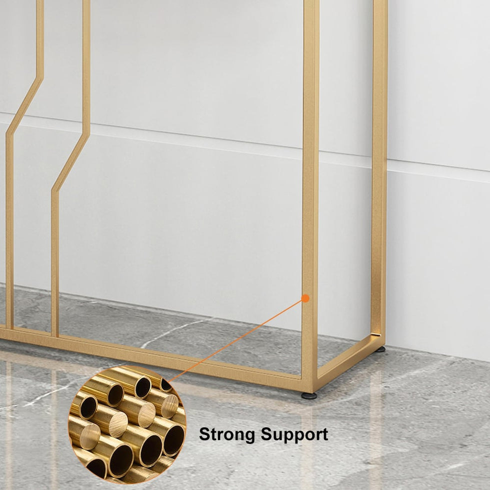 HMR - Modern Narrow Console Table with Storage & Drawers